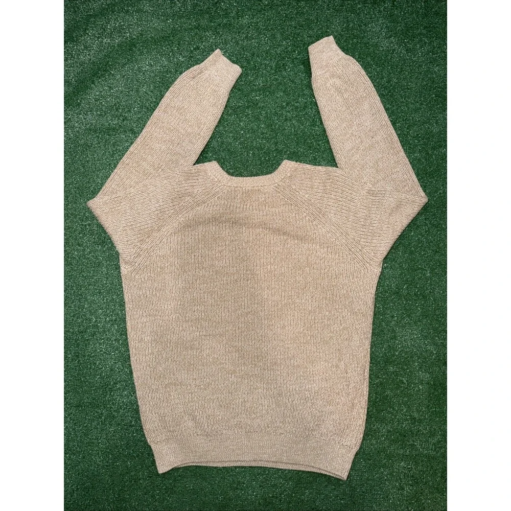 Old Navy Men's Beige Crewneck Knit Sweater Size Small‎ Oatmeal